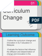 Curriculum Changes and Innovation