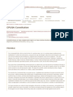 CPUSA Constitution » Cpusa