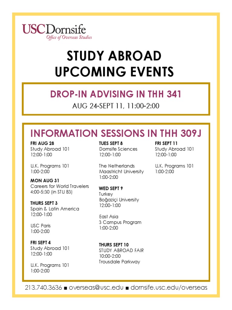 Study Aborad Info Sessions Pdf