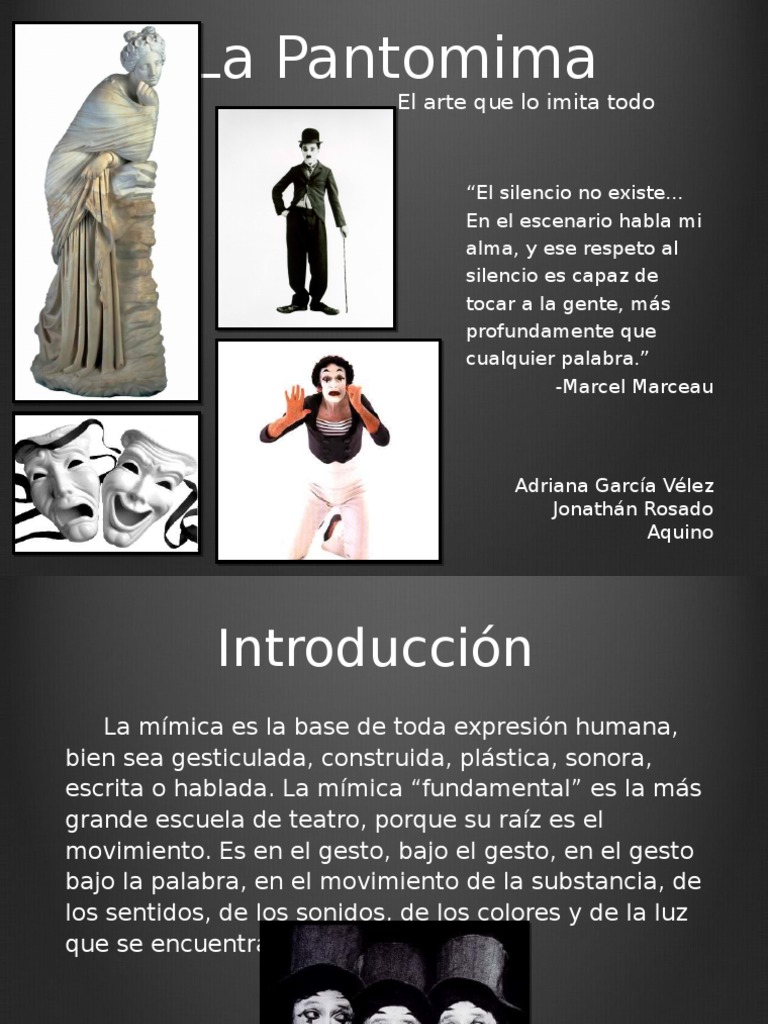 Elementos y evolución de la pantomima | PDF | Comedia | Teatro