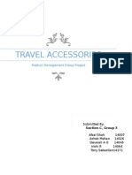 Travel Accessories: Product Management Group Project