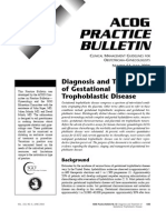 ACOG Practice Bulletin 53 Diagnosis and Treatment of Trofoblastic Gestacional Disease