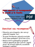 Rolul Educativ Al Recompenselor