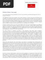 Pandemic Disease- Never Again