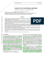 A new measurement of $Ω - m$ from Gamma-ray Bursts98