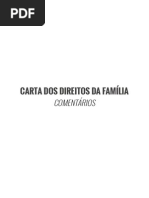 Carta Dos Direitos Família -Comentarios