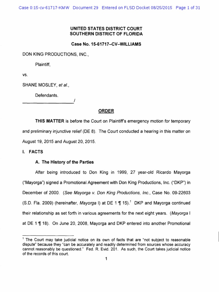 DKP v. SSM Et Al. Order Denying Pl.'s Mot. Prelim. Inj. PDF
