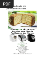 Receitas de Pão Em Panificadora Caseira