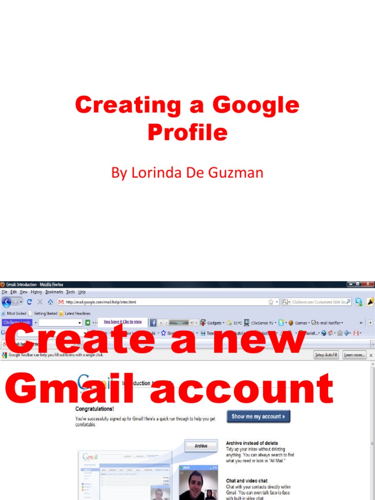 How to Create a Google Profile | PDF