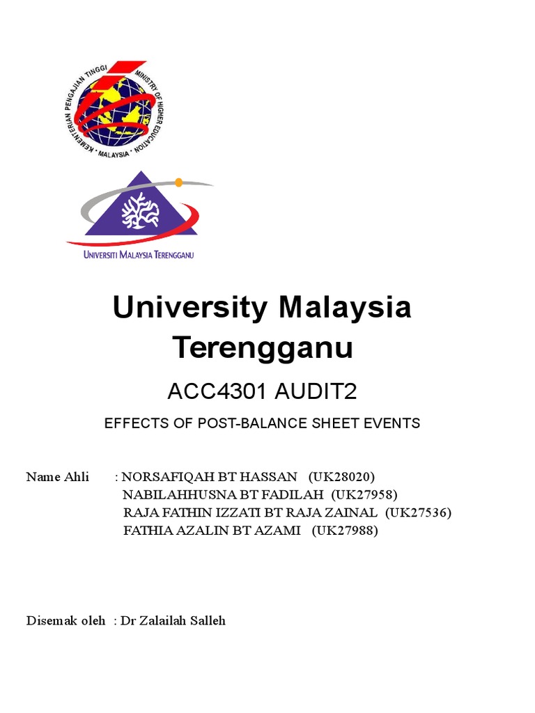 Post-Balance Sheet Events Analysis | PDF | Wellness | Technology ...
