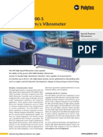 High Speed Vibrometer Measures up to 20 m/s