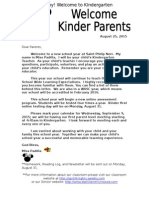welcome bk parent letter