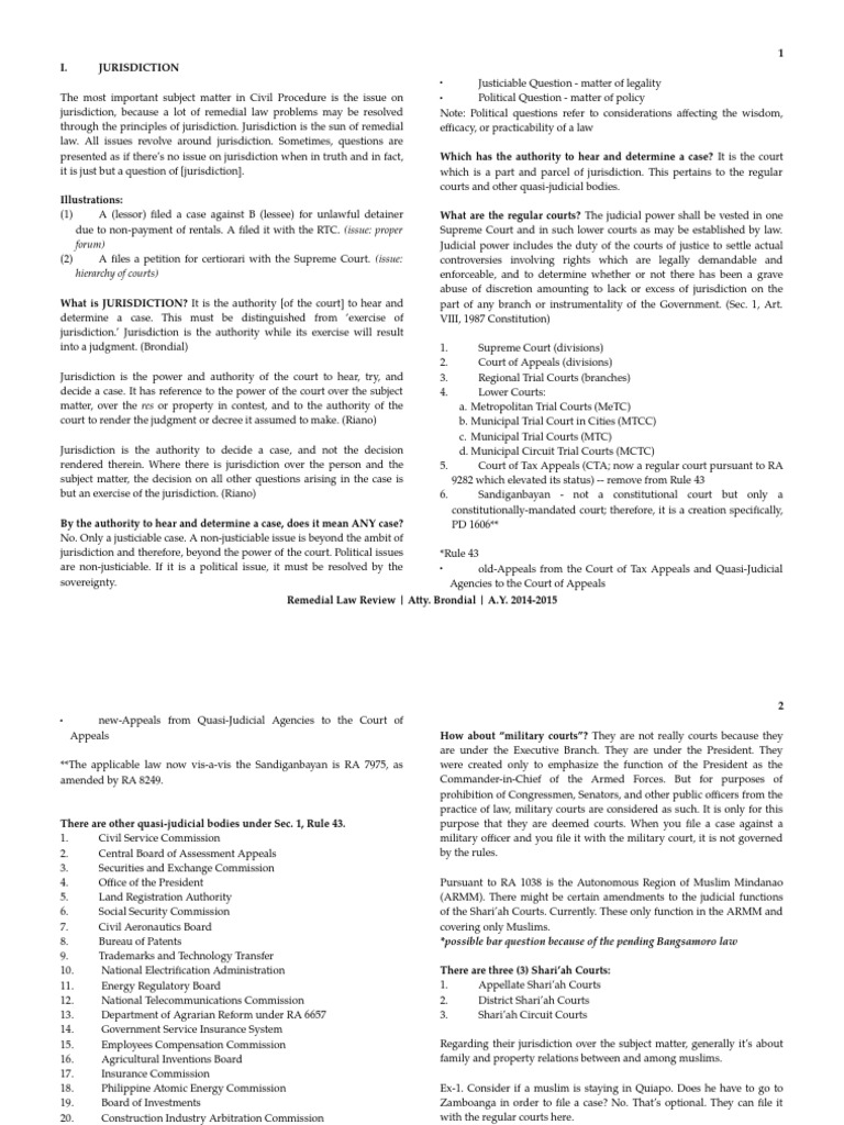 Jurisdiction PDF Jurisdiction Pleading