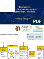 Role of Community Radio in Disaster Risk Reduction in Bangladesh