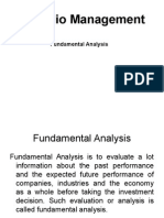 Portfolio Management: Fundamental Analysis