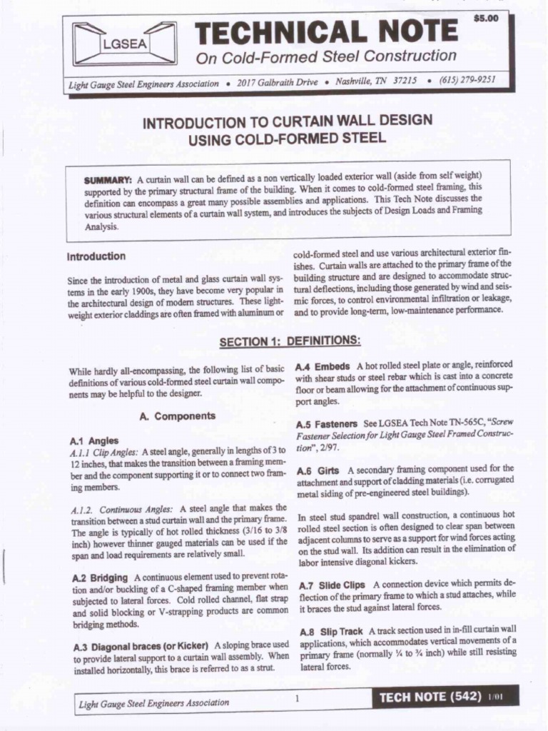 Curtain Wall Design | PDF | Building Technology | Nature