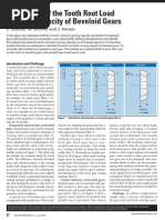 Calculation of The Tooth Root Load Carrying Capacity of Beveloid Gears