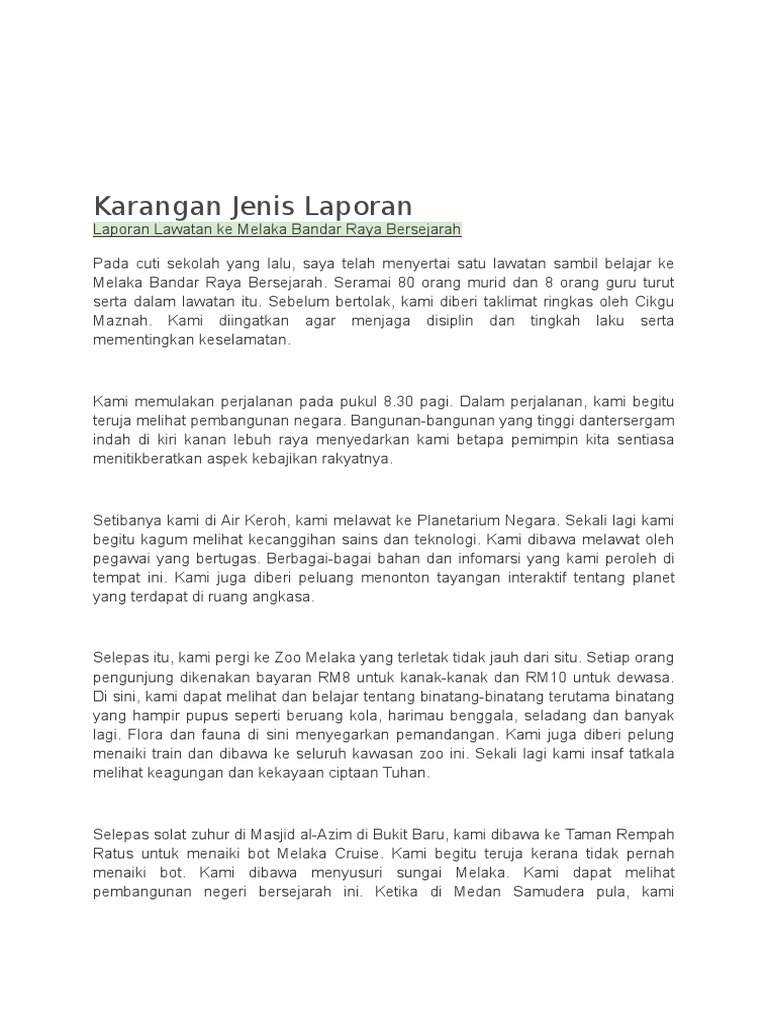 Karangan Jenis Berita