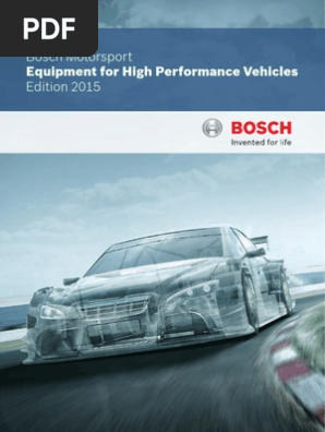 Bosch Motorsport Catalog 2015 Fuel Injection Throttle