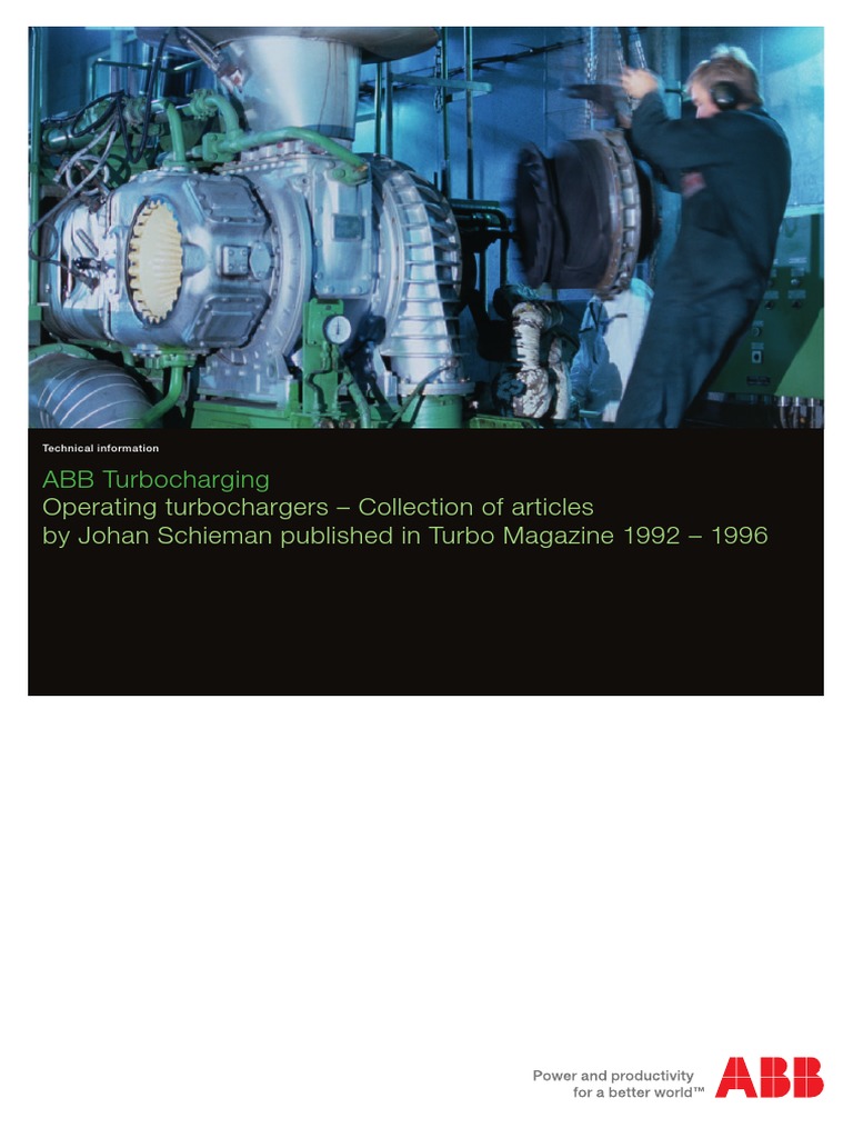 ABB Turbocharging - Operating Turbochargers PDF | PDF | Science ...