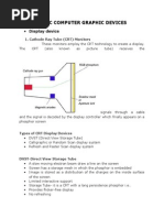 Basic Computer Graphic Devices: Display Device