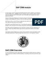 Overview of SAP CRM Module