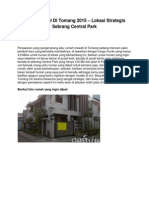 Rumah Dijual Di Tomang 2015 – Lokasi Strategis Sebrang Central Park - www.clububuntu.com
