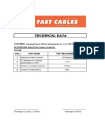 Tech Data Sheet of 95mm SQ Bare Copper Conductor
