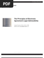 Download The Principles of Electronic Agreement Legal Admissibility WP 8 07 by ProofSpace SN276157 doc pdf