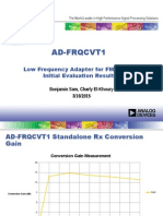 Ad-Frqcvt1: Low Frequency Adapter For FMCOMM3 Initial Evaluation Results