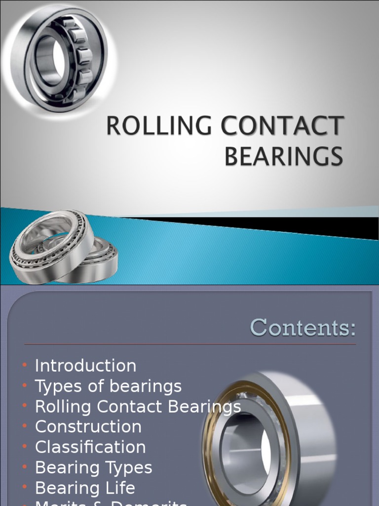 Rolling Contact Bearings NBC Jaipur PDF Bearing (Mechanical
