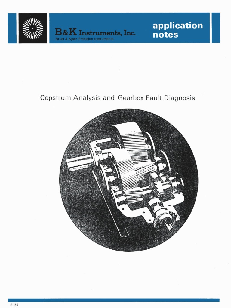 Detection of Gearbox Faults Through Cepstrum Analysis of Vibration Signals PDF Spectral