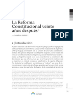 La Reforma Constitucional Veinte Años Despues