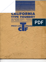 California Type Foundry Specimens