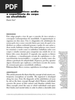 Consumo e Risco Mídia e Experiência Do Corpo Na Atualidade Paulo Vaz