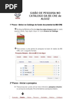 Guiao de Pesquisa Catalogo Da Be Cre Algoz