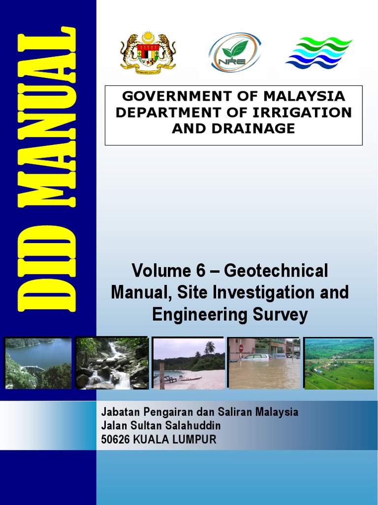 Volume 6_Geotechnical Manual, Site Investigation and Survey Geotechnical Engineering Soil