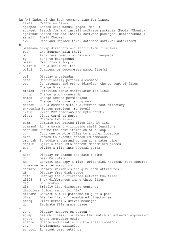 New Important Linux Command | PDF