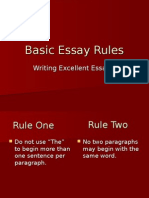 Basic Essay Rules-Jane Schaffer Vocab