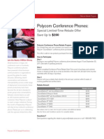 Polycom Conference Phone Rebate Offer1 2011