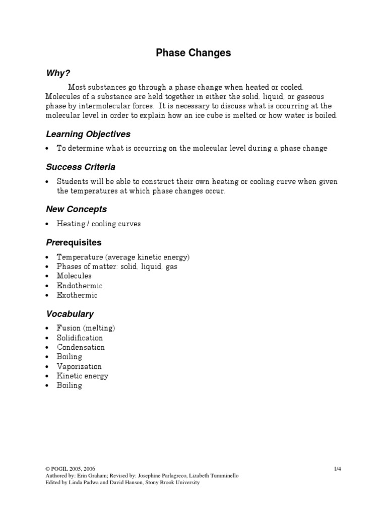 Phase-Changes Original | PDF | Phase (Matter) | Freezing