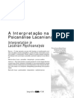A Interpretação na Psicanálise Lacaniana