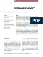 Maternal and Obstetric Factors Associated With Delayed Postpartum Eclampsia