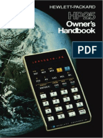 HP 25 OwnersHandbook