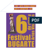 Festival de Cine y Artes Visuales Bugarte Formulario 2014