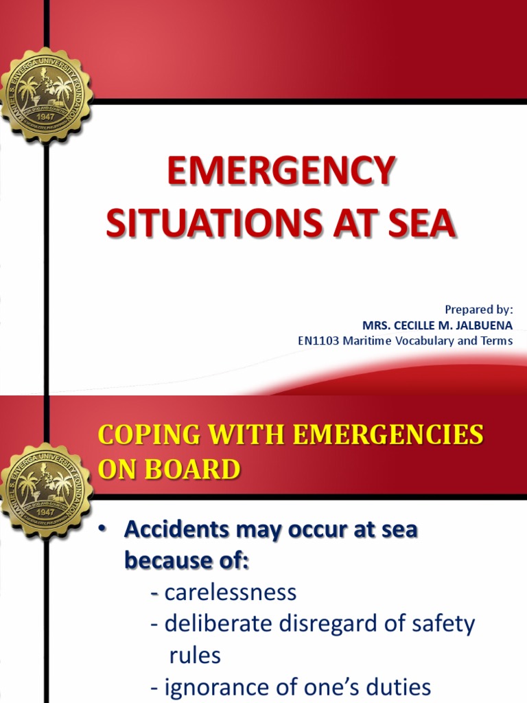 maritime travel emergency number