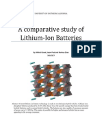 A comparative study of lithium ion batteries