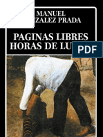 M. Gonzalez Prada. Paginas Libres - Horas de Lucha