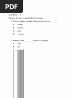 English Year 1  Indonesian Language