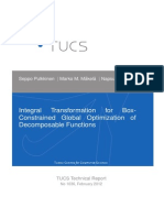 Integral Transformation For Box-Constrained Global Optimization of Decomposable Functions